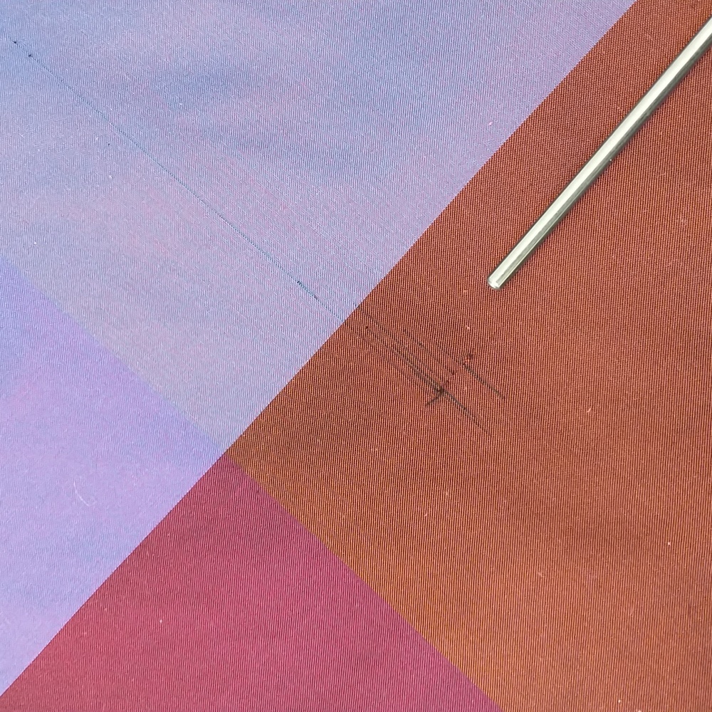 Silk Maxi Skirt Diagonal Stripe Colorful Pink Purple Copper 28Waist 39Hips 43Lng - Picture 12 of 13